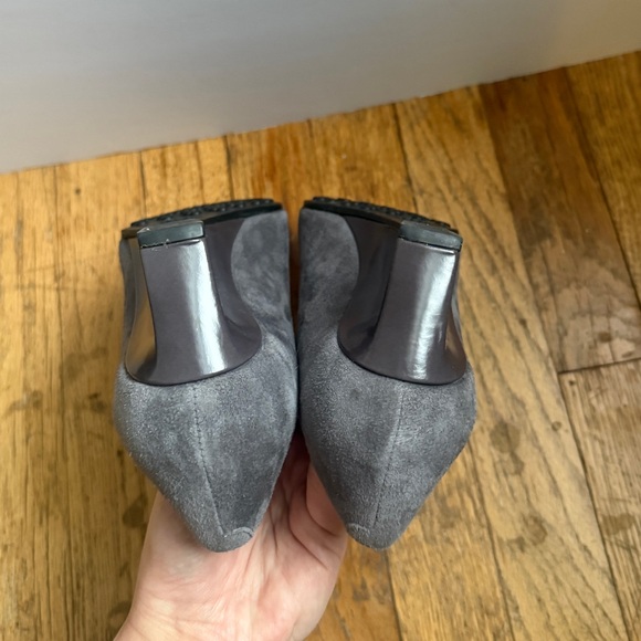 NEW unworn Tod’s grey suede wedges size 37